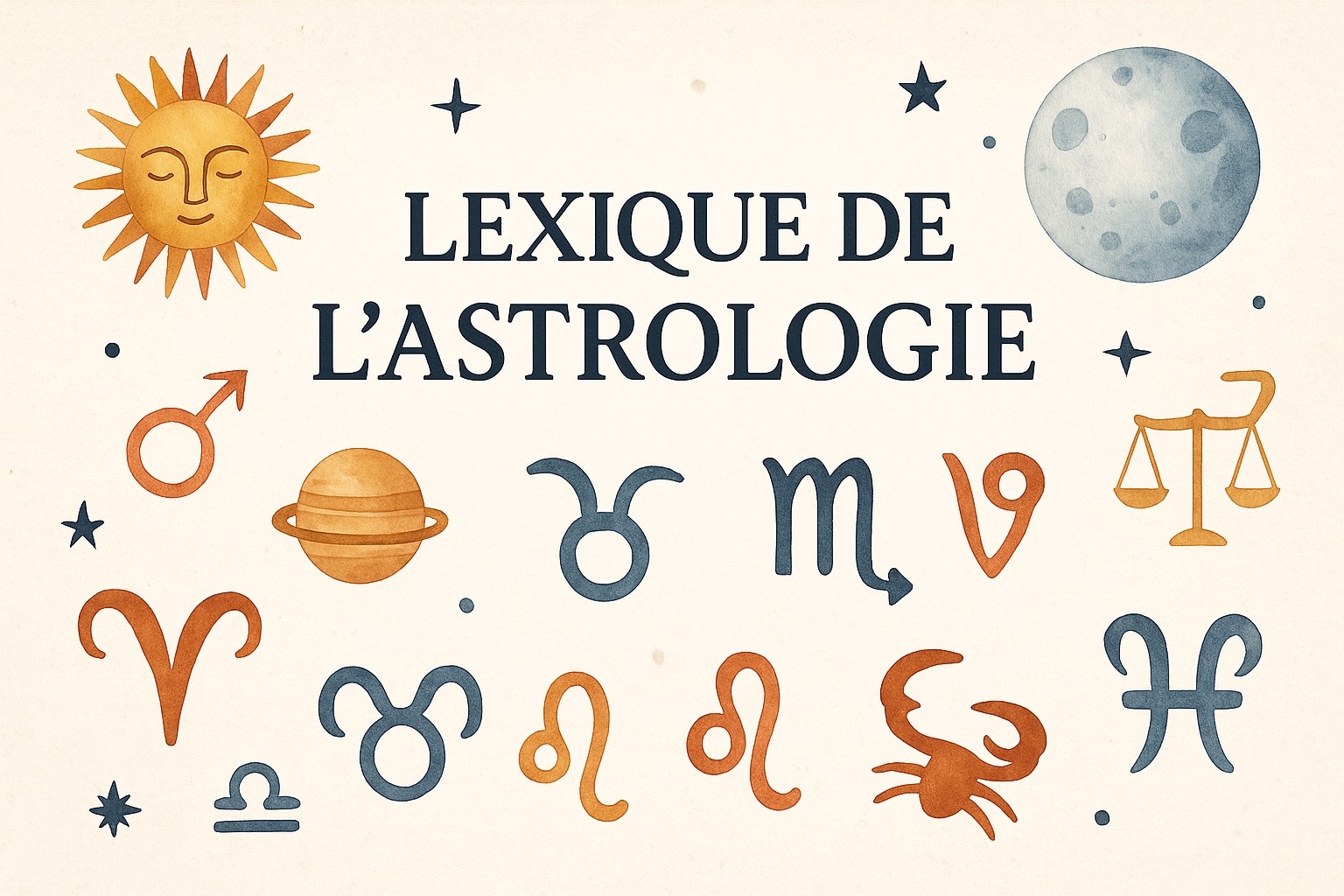 Lexique d'astrologie. Définition des termes et concepts clés.